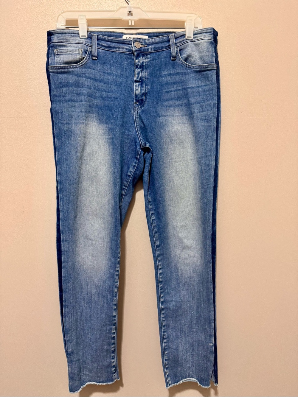 Flying Monkey Medium Blue Skinny Jeans with Faded Front